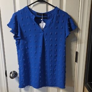 Elegant Blue Women's Blouse